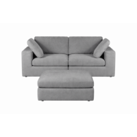 Wayne canapé 2-3 places réversibles en tissu gris foncé