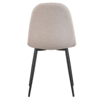 Yuko chaise en tissu écru