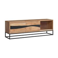 Zen meuble TV en bois d'acacia massif et métal