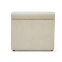 Martina module fauteuil pour canapé en tissu côtelé beige