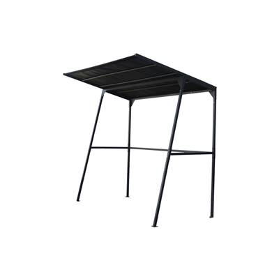 Solys tonnelle pour barbecue acier noir