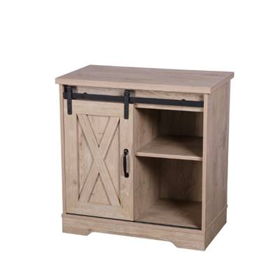 Manhattan commode ranch 1 porte coulissante bois H71,5cm