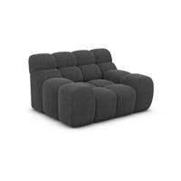 Boon fauteuil en tissu texturé gris anthracite