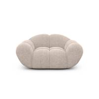 Sigono fauteuil en tissu texturé beige