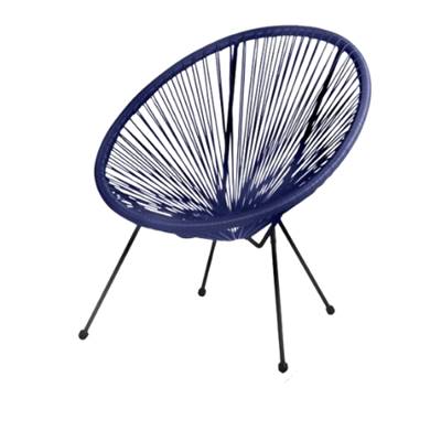 Le Cabana fauteuil en résine bleu