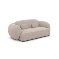 Bulane canapé 2 places en tissu texturé beige