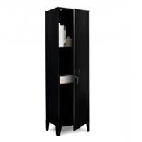Barte armoire vestiaire en métal noir