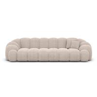 Dolban canapé 4 places en tissu texturé beige