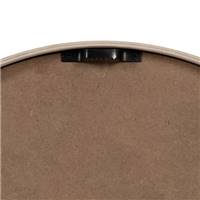 Flow horloge en bois blanche chiffres colorés Ø40cm