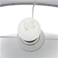 Monarch lampe de table en céramique blanc gris 1 arche