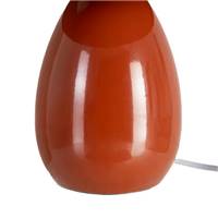 Grato lampe de table champignon gros socle métal terracotta