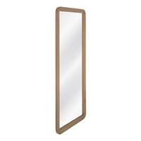 Ilena grand miroir bords arrondis en bois de paulonia H160cm