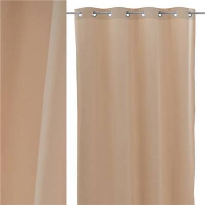 Burn rideau en polyester beige 140x260cm