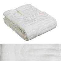 Zoa plaid en flanelle relief naturel 130x160