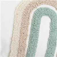 Arches coussin en polycoton motifs blanc/vert/beige 50x30cm