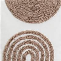 Arches coussin en polycoton motifs beige 45x45cm