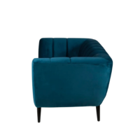 Amaro canapé 2 places en velours bleu