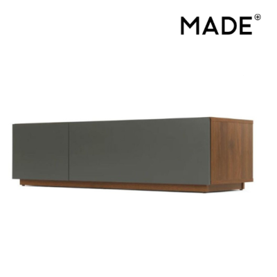 Hopkins meuble TV noyer et gris