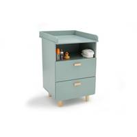 Miji table à langer vert de gris