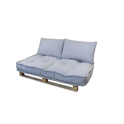 Alice matelas et coussins gris 80x140