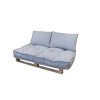 Alice matelas et coussins gris 80x140