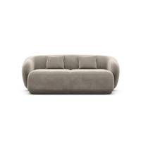 Taigano canapé 2 places en velours beige foncé