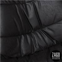Billy chaise imitation cuir noir pieds chromés