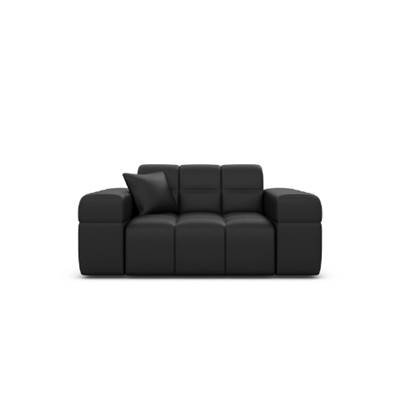 Lodce fauteuil 1 place en similicuir noir