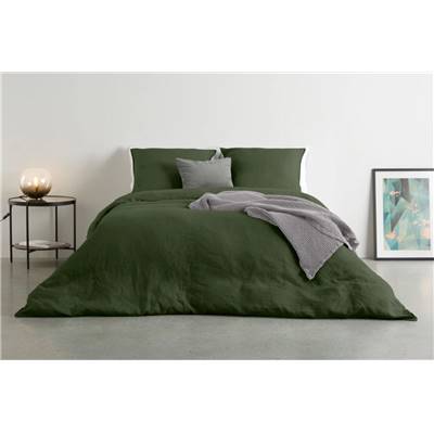 Brisa linge de lit vert chartreuse, 155x220