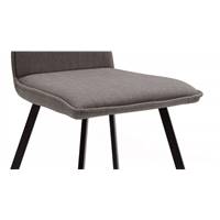 Ciao lot de 4 chaises en tissu gris