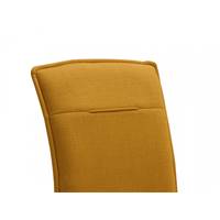 Ciao chaise en tissu jaune