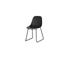 Duggie chaise plastique noir