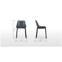 Lodi chaise cuir gris