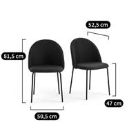 Danielle chaise arrondie tissu bleu canard