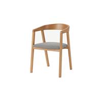 Placido chaise chêne et gris froid