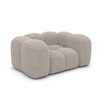 Cotton fauteuil 1 place en tissu bouclé toffe