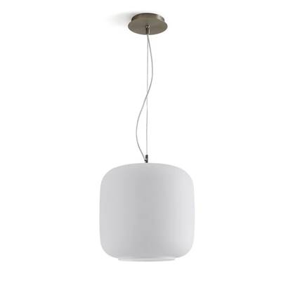 Archic suspension opaline blanc mat