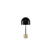 Zambra lampe de table travertin naturel et noir