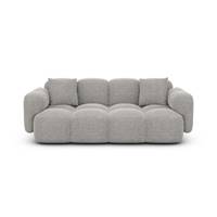 Scala canapé 2 places en tissu texturé gris clair