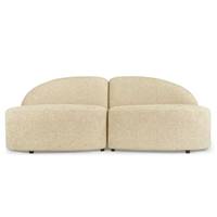 Body canapé 2 places modulable tweed sable