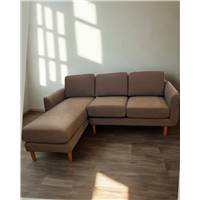 Miji canapé d'angle gauche gris clair