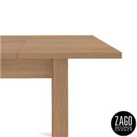 Como table à manger extensible 120cm plaqué chêne