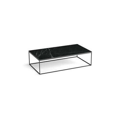 Hautma table basse marbre noir