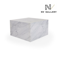 Westwing table basse placage marbre blanc