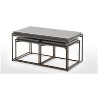 Zurn tables basses gigognes béton