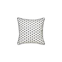 Cailele housse de coussin gris et blanc 45x45