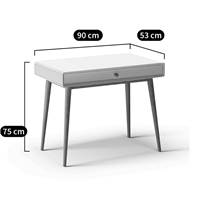 Miji bureau 1 tiroir bleu