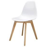 Mirage chaise scandinave d'artiste blanc