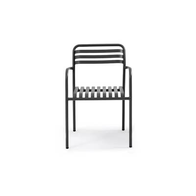 Olai fauteuil de jardin aluminium anthracite