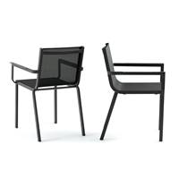 Byro fauteuil de jardin aluminium antractite